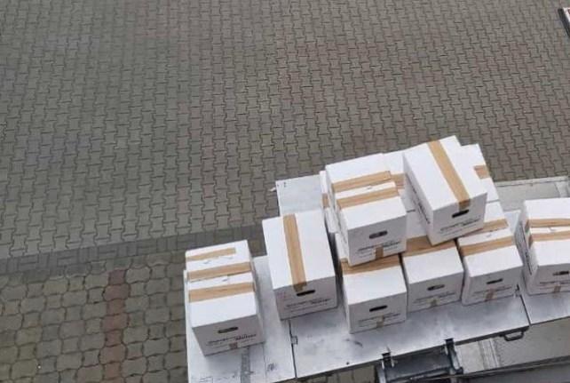 Behördenumzug in Grossenhain mit einem Möbellift